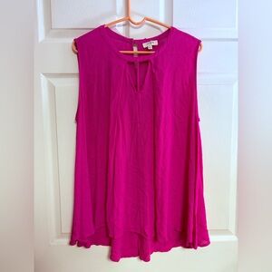 Umgee Women's Sleeveless Pink Top